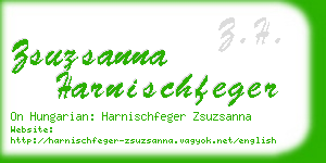 zsuzsanna harnischfeger business card